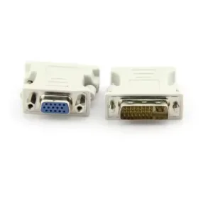 Adattatore DVI a VGA | Convertitore DVI-I 24+5 Maschio a VGA 15-Pin Femmina | Set 2 Pezzi