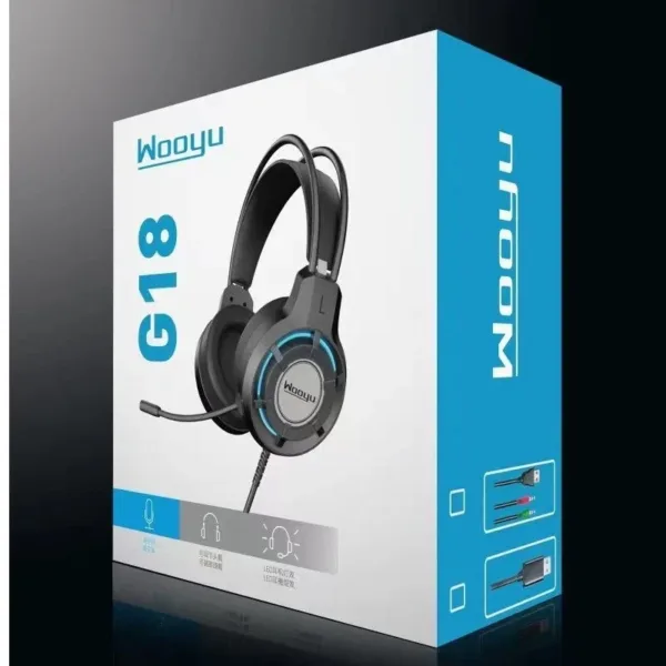 Cuffie Gaming RGB con Microfono | Auricolari LED per PC, PS4, PS5, Xbox, Mac | Audio Surround
