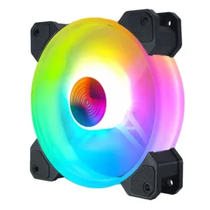 Ventola PC 120mm RGB Silenziosa | Dissipazione Case ad Alto Flusso d'Aria | LED Multicolore