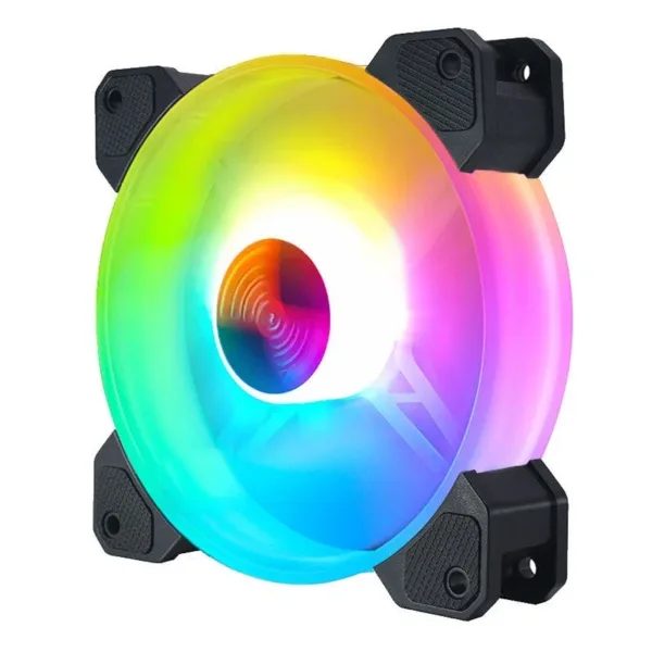 Ventola PC 120mm RGB Silenziosa | Dissipazione Case ad Alto Flusso d'Aria | LED Multicolore